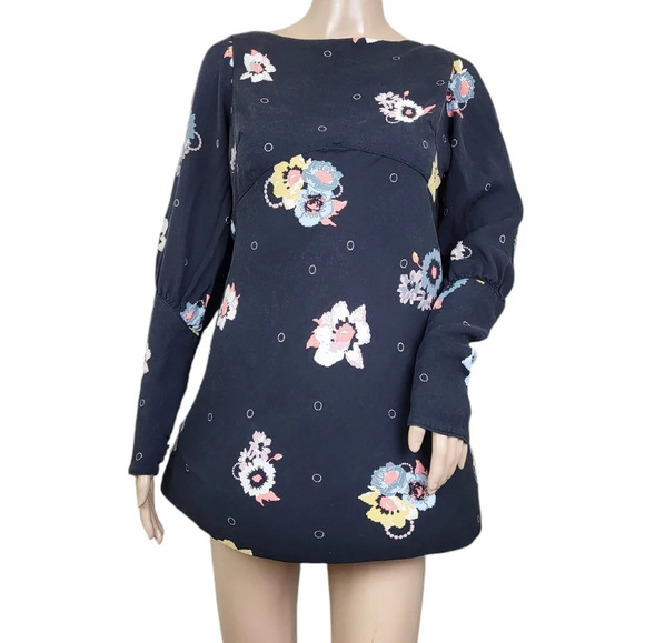 Free People Sunshadows Split-Sleeve Mini Dress - Picture 2 of 5